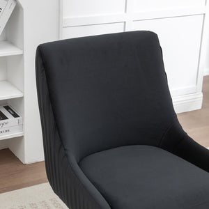 SEYNAR Modern Velvet 360 Degree Swivel Armless Dining chair(Single/Set of 2/4/6)