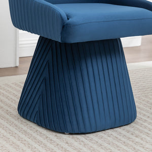 SEYNAR Modern Velvet 360 Degree Swivel Armless Dining chair(Single/Set of 2/4/6)
