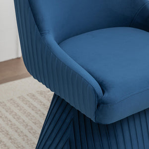 SEYNAR Modern Velvet 360 Degree Swivel Armless Dining chair(Single/Set of 2/4/6)