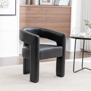 SEYNAR Modern Glam PU Leather Upholstered Dining Chair