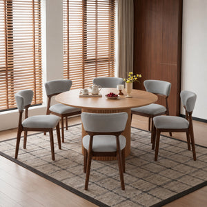 SEYNAR Modern Velvet Dining Chairs with Solid Wood Legs Set of 2/4/6