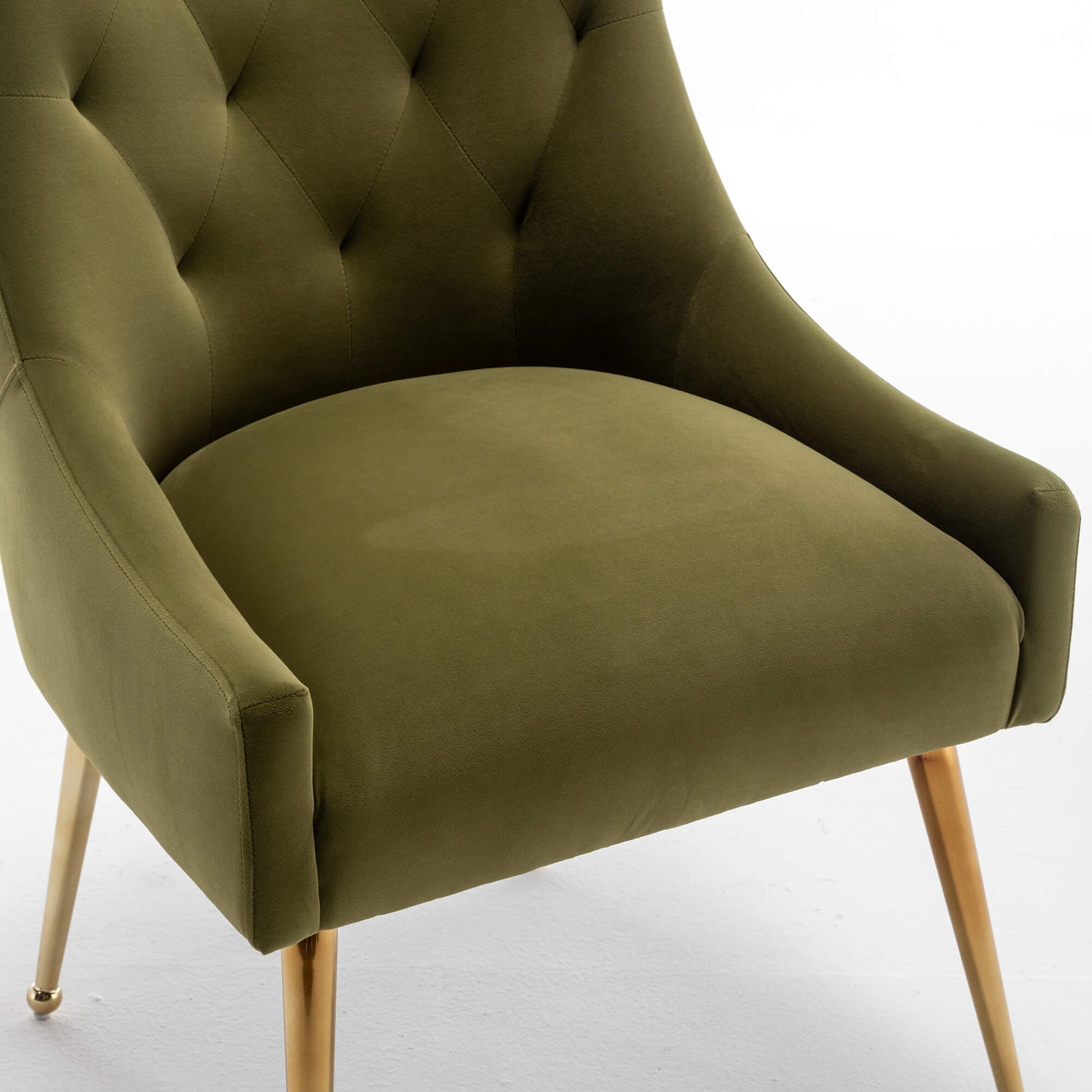 SEYNAR Modern Dining Chairs Set of 2/4/6, Upholstered Accent Chair Tufted Back Armless Chair with Back Pull