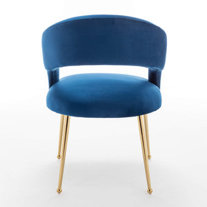 SEYNAR Mid Century Modern Velvet Upolstered Open-Back Dining Chair Set of 2/4/6