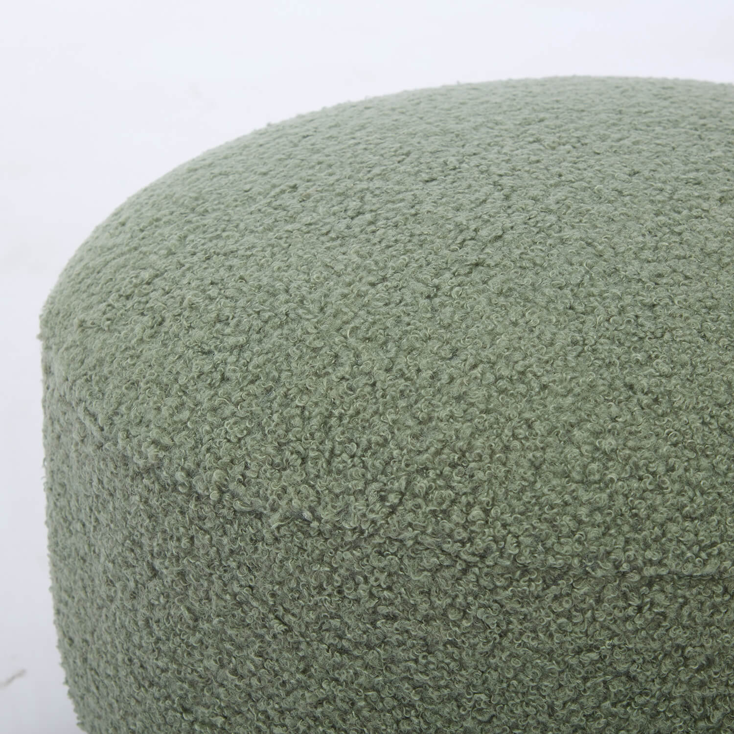 SEYNAR Modern Teddy Upholstered Mushroom Shape Ottoman