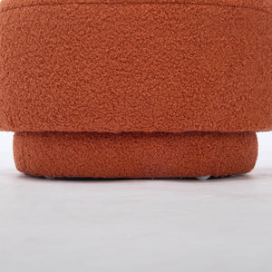 SEYNAR Modern Teddy Upholstered Mushroom Shape Ottoman