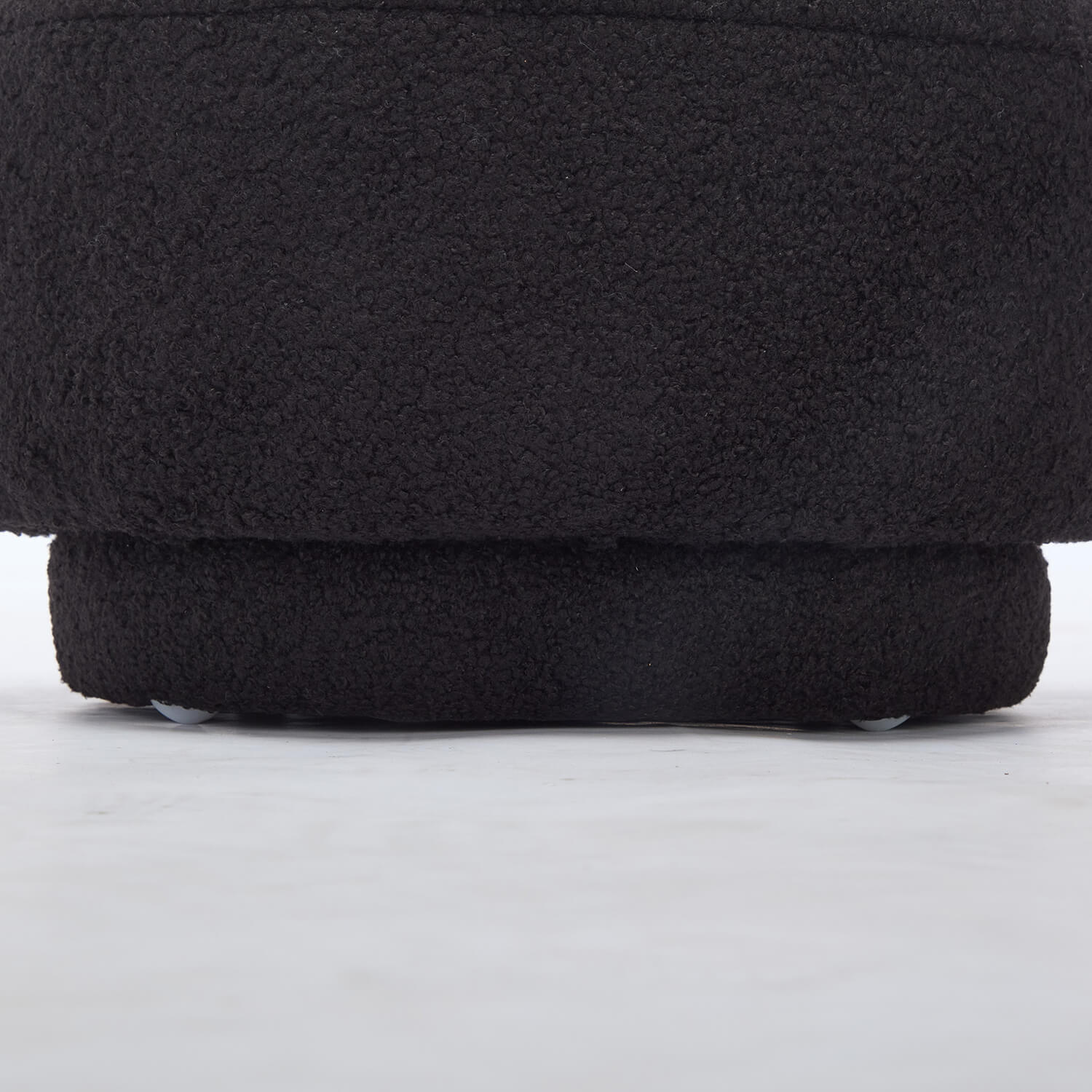 SEYNAR Modern Teddy Upholstered Mushroom Shape Ottoman