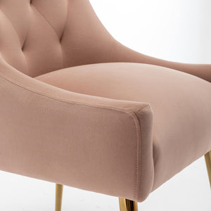 SEYNAR Modern Dining Chairs Set of 2/4/6, Upholstered Accent Chair Tufted Back Armless Chair with Back Pull