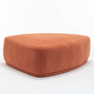 SEYNAR Modern 43'' Teddy Fabric Ottoman Bench