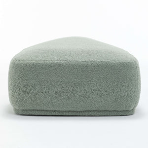 SEYNAR Modern 43'' Teddy Fabric Ottoman Bench