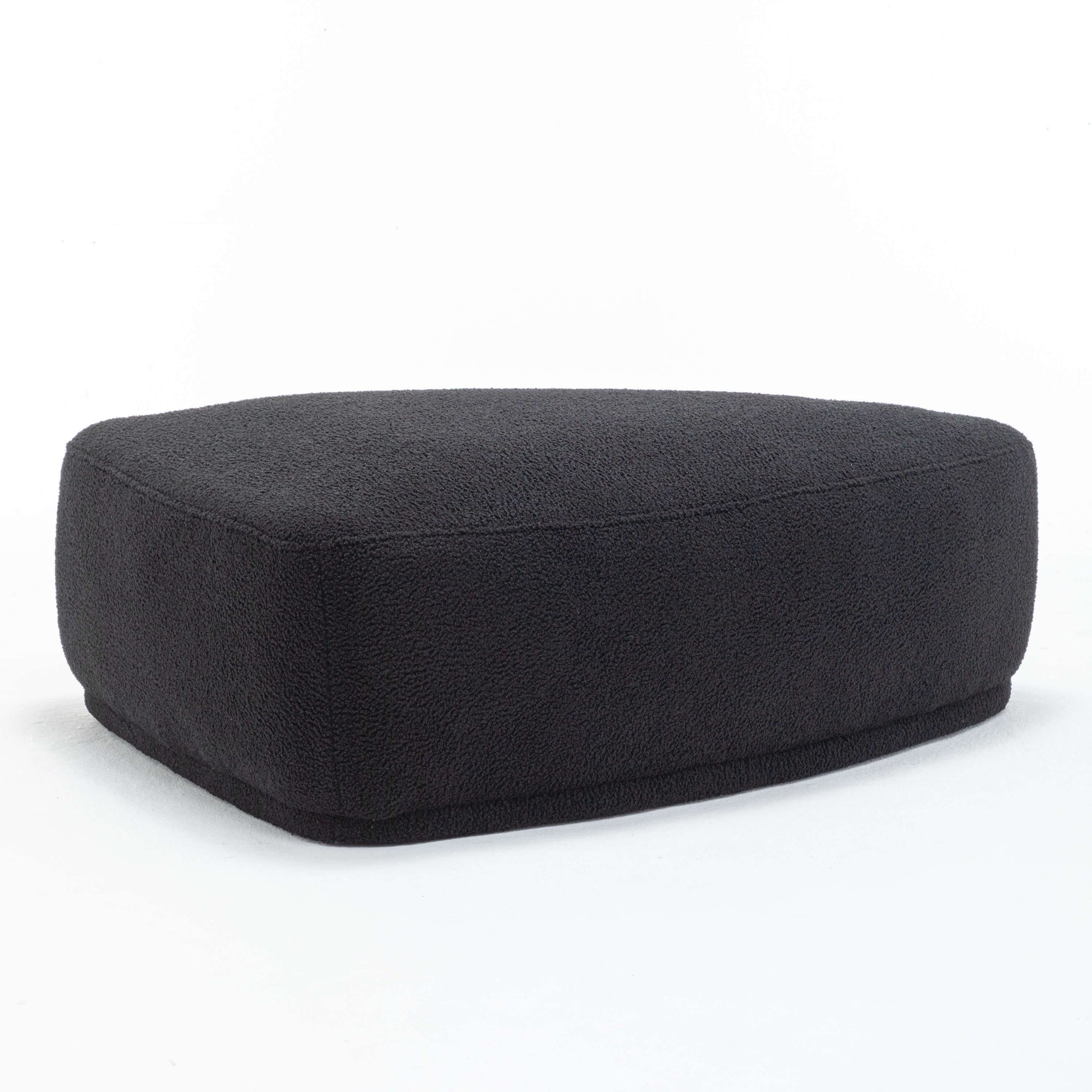 SEYNAR Modern 43'' Teddy Fabric Ottoman Bench