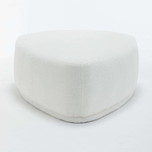 SEYNAR Modern 43'' Teddy Fabric Ottoman Bench