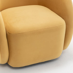 SEYNAR Modern Glam Velvet Upholstered 360 Degree Swivel Accent Armchair(Single/Set of 2)