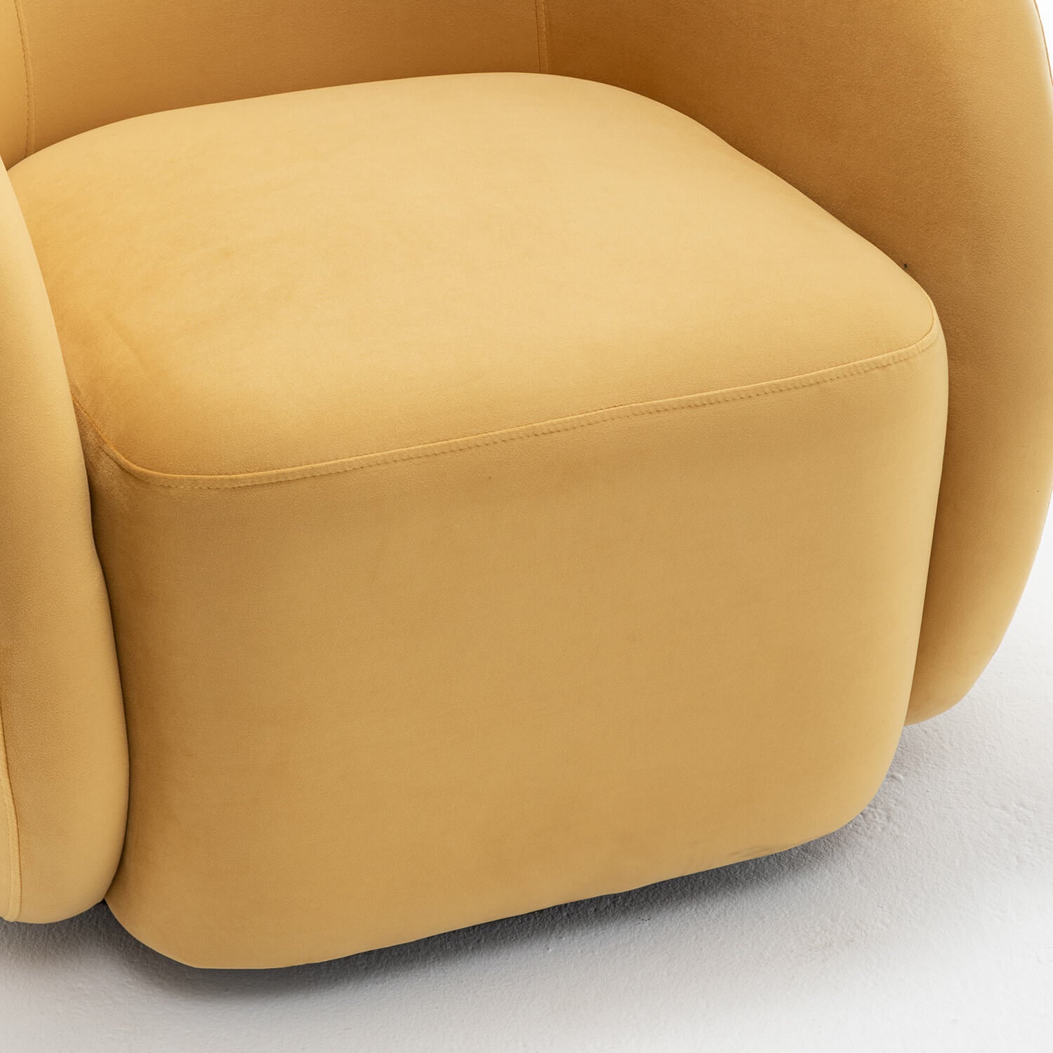 SEYNAR Modern Glam Velvet Upholstered 360 Degree Swivel Accent Armchair(Single/Set of 2)