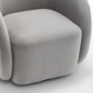 SEYNAR Modern Glam Velvet Upholstered 360 Degree Swivel Accent Armchair(Single/Set of 2)