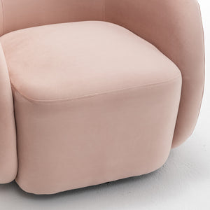 SEYNAR Modern Glam Velvet Upholstered 360 Degree Swivel Accent Armchair(Single/Set of 2)