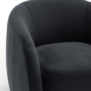 SEYNAR Modern Glam Velvet Upholstered 360 Degree Swivel Accent Armchair(Single/Set of 2)