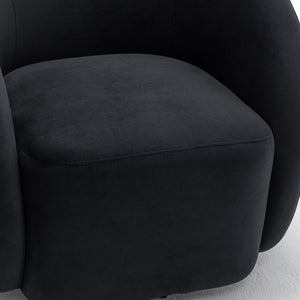 SEYNAR Modern Glam Velvet Upholstered 360 Degree Swivel Accent Armchair(Single/Set of 2)
