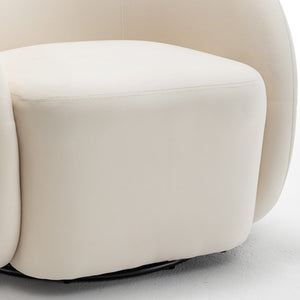SEYNAR Modern Glam Velvet Upholstered 360 Degree Swivel Accent Armchair(Single/Set of 2)