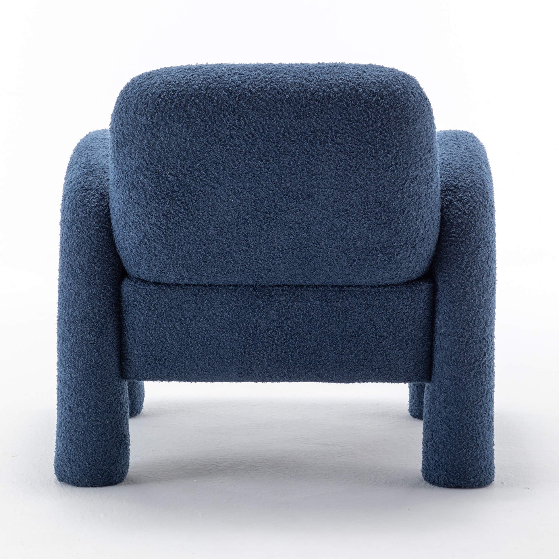 SEYNAR Modern Teddy Fabric Accent Chair with Sleek Legs (Single/Set of 2)