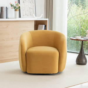 SEYNAR Modern Glam Velvet Upholstered 360 Degree Swivel Accent Armchair(Single/Set of 2)