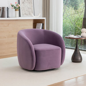SEYNAR Modern Glam Velvet Upholstered 360 Degree Swivel Accent Armchair(Single/Set of 2)