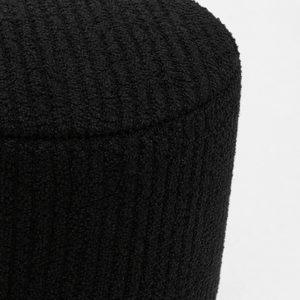 SEYNAR Modern Teddy Fabric Ottoman, Clover Footstool Footrest for Living Room