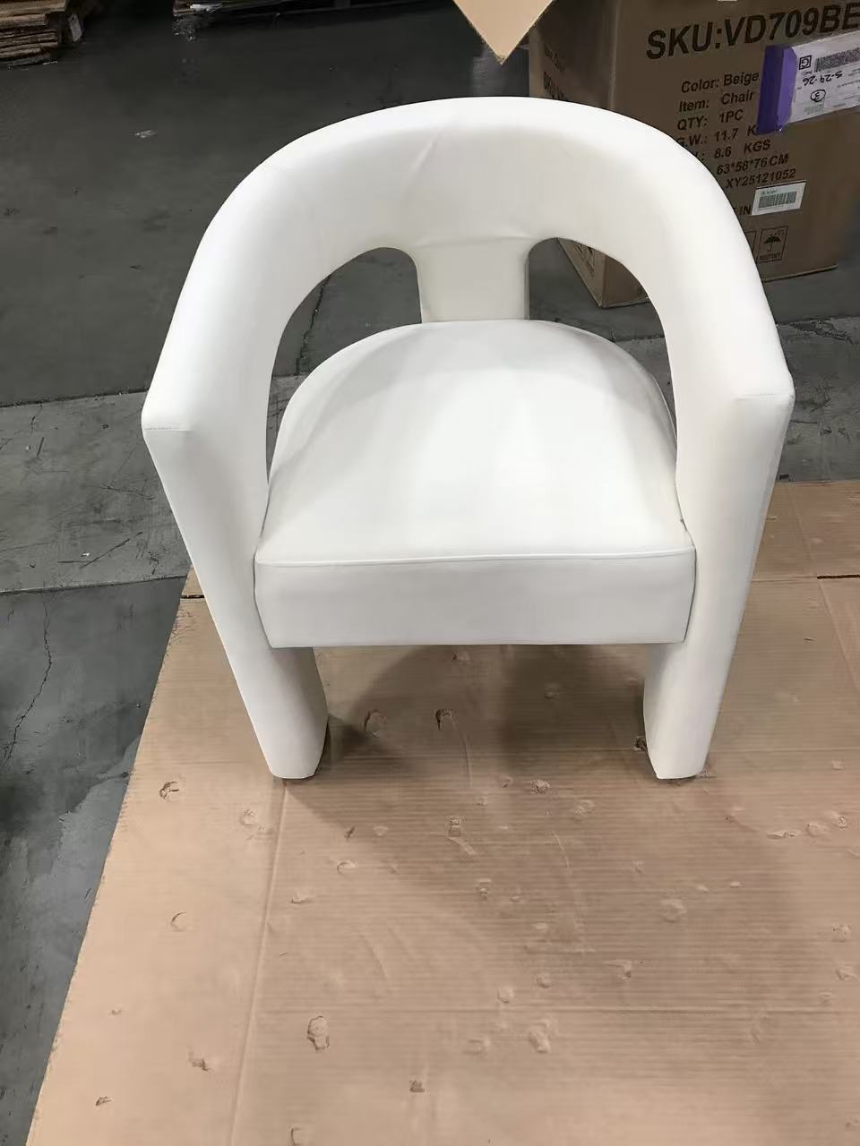 SEYNAR Upholstered Dining Chair - Beige (Imperfect)