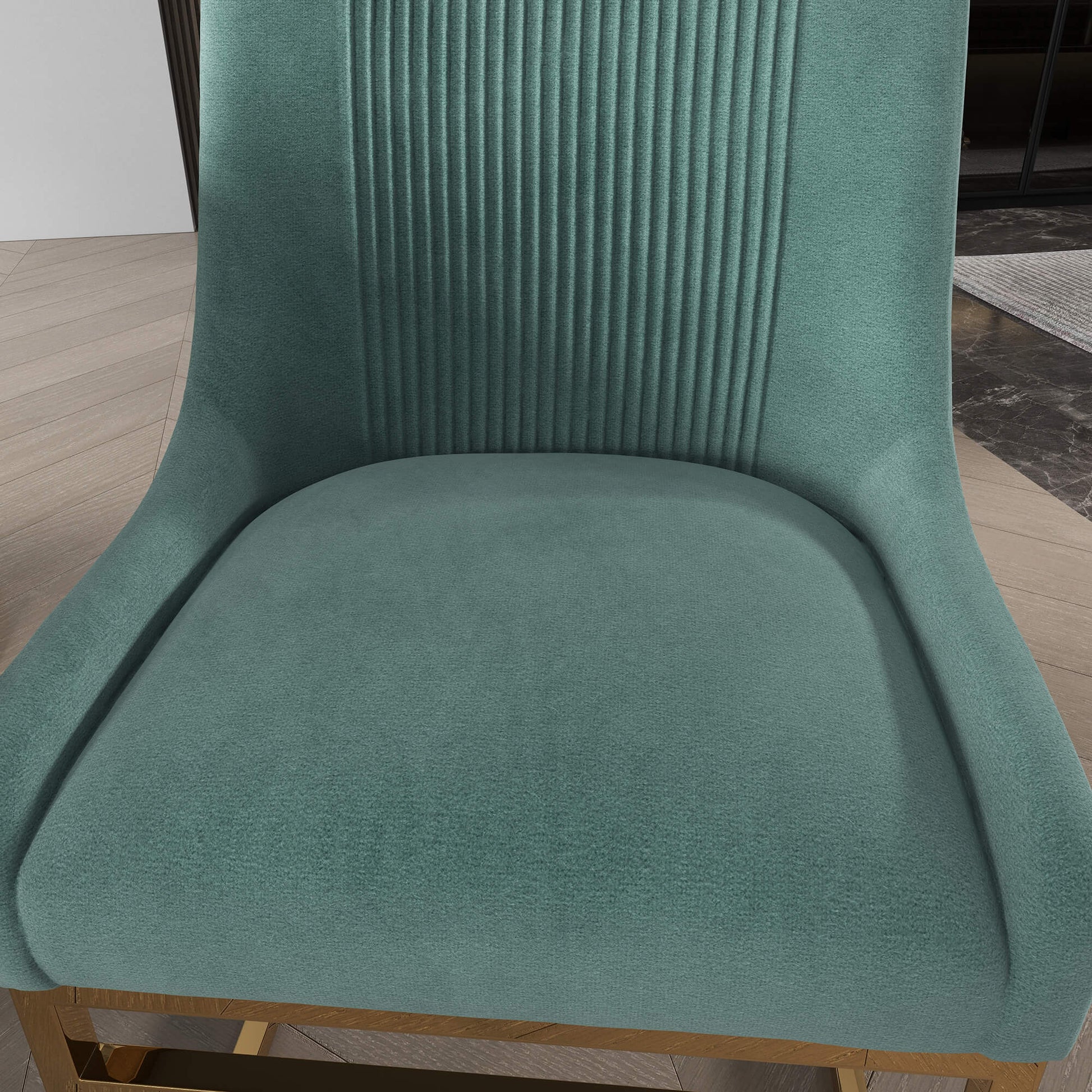 SEYNAR Contempoary Velvet Dining Chair with Metal Frame Legs, set of 2/4/6/8