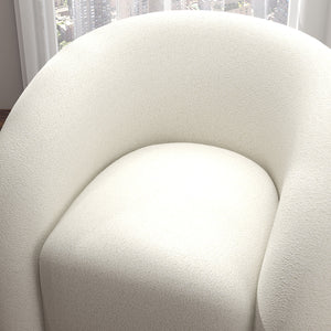 SEYNAR Modern Glam Velvet Accent Armchair with Tufted Back